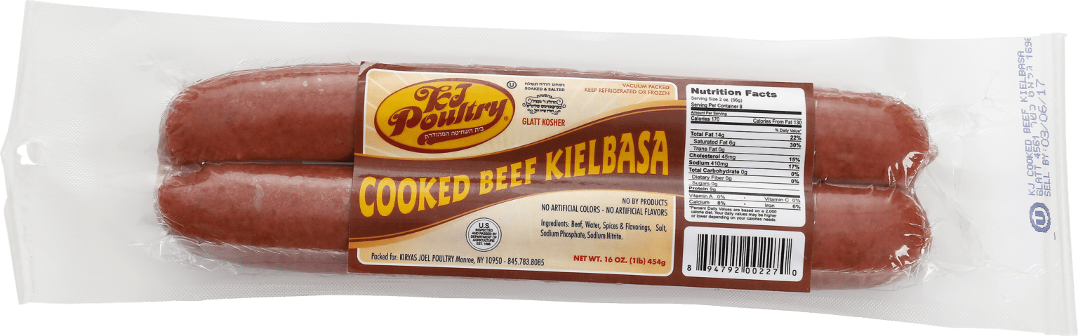 Beef Kielbasa 16oz - Kehilla Butcher