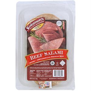 Sliced Beef Salami 6oz - Kehilla Butcher