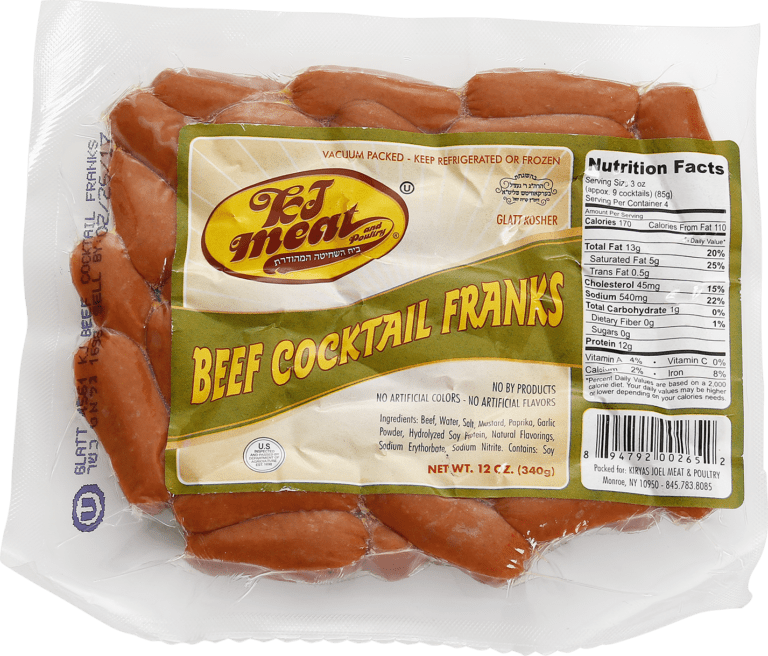 Beef Cocktail Franks - Kehilla Butcher