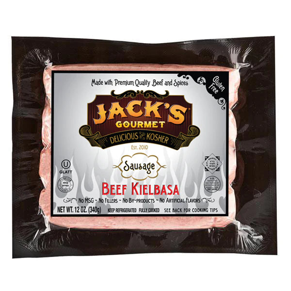 Jacks Beef Kielbasa Sausage 12oz - Kehilla Butcher