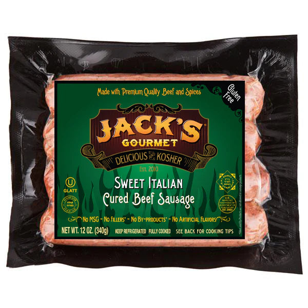 Jacks Sweet Italian Sausage 12oz - Kehilla Butcher
